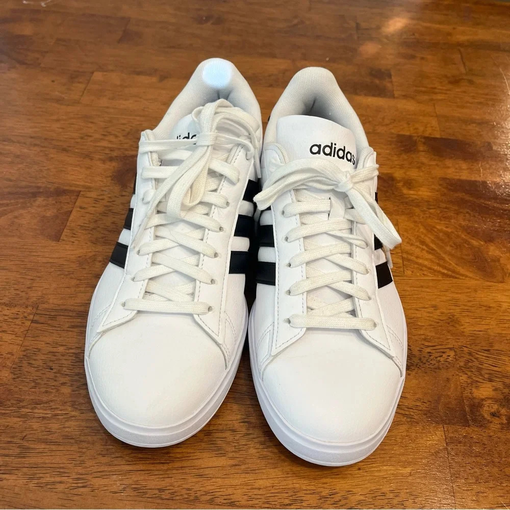 Men's Grand Court 2.0 Sneaker white black size 9.5 - Picture 6 of 8